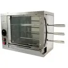 MULTIGRILL - MOD. CEV2 -  Armazón de acero inox - N. 2 resistencias con regulador de energía - N. 2 + 1 espada inox - Voltaje 230v monofásico - Potencia 1,8 KW - Medidas: cm L 58,7 X P 31,5 X 45 h - CE