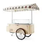 CARRITO DE HELADOS - VENTILADO - CRISTALES TEMPLADOS - UNIDAD DE REFRIGERACIÓN POR AIRE - TEMPERATURA -16/-10°C - Medidas cm. A 200 x F 128,5 x h 208,1