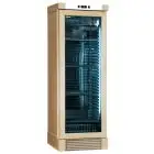 VITRINA REFRIGERADA PARA VINOS - Mod. ENY 420 N NATURAL - ESTÁTICO - TEMPERATURA °C +4/+18 - N. 1 PUERTA ACRISTALADA - ESTRUCTURA EN MADERA DE FRESNO NATURAL - ALIMENTACIÓN 220/50Hz MONOFÁSICA - Medidas cm L 65,5 x P 63,5 x H 188