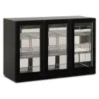 Vitrina refrigerada mural SUBZERO negra modelo COLD WALL 300 BLK, capacidad 280 l y temperatura -2°C/+10°C.
