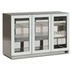 Vitrina refrigerada mural SUBZERO inox modelo COLD WALL 300 INOX, capacidad 280 l y temperatura -2°C/+10°C.