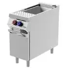 CUECEPASTAS ELÉCTRICO - MOD. CPE91M0 - N. 1 cuba Lt. 40 - N. 1 Compartimento neutro con puerta - Potencia kW 9,6 - Dimensiones: cm L 40 x P 90 x H 90 - CE