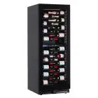 VITRINA REFRIGERADA PARA VINOS - Mod. EY160I2VD NL - VENTILADA - TEMPERATURA +2°/+12°C /  +12°/+20°C - N. 1 PUERTA ACRISTALADA - CAPACIDAD LORDA Lt. 382 - Potencia W 130 - Alimentación monofásica - Medidas cm L 59,5 x P 69 x H 160