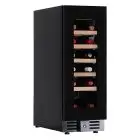 VITRINA REFRIGERADA PARA VINOS - Mod. EY20I1VD NL - VENTILADA - TEMPERATURA °C +2/+20 - N. 1 PUERTA ACRISTALADA - CAPACIDAD LORDA Lt. 60 - Potencia W 65 - ALIMENTACIÓN 220/50Hz MONOFASE - Medidas cm L 29,5 x P 57,3 x H 82