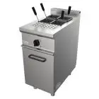 CUECEPASTAS ELÉCTRICO - MOD. G7MUO1V40 - N. 1 cuba Lt. 28 - N. 1 Armario neutro con puerta - Potencia kW 7 - Medidas: cm A 40 x F 70 x H 85 - Homologación CE