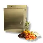 DESHIDRATADOR - MOD. ESSICCATORE 12T - Estructura totalmente de aceor inox - Alimentación monofásica 230V/50 Hz - Potencia: W 2000 - Capacidad: n. 12 bandejas cm 40x56 - Dimensiones: Cm L 63 X P 65 X h 83 - PESO: Kg 15