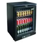 EXPOSITOR VITRINA REFRIGERADO DE CHAPA BARNIZADA Y ALUMINIO - PARA BEBIDAS - Mod. G-BC1PB87 - VENTILADO - CAPACIDAD Lt 129 - N. 1 PUERTA DE CRISTAL - TEMPERATURA +2°/+8°C - Medidas cm A 60 x F 53,5 x h 87 - CE