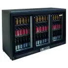 EXPOSITOR VITRINA REFRIGERADO DE CHAPA BARNIZADA Y ALUMINIO - PARA BEBIDAS - Mod. G-BC3PS87 - VENTILADO - CAPACIDAD Lt 320 - N. 1 PUERTA DE CRISTAL - TEMPERATURA +2°/+8°C - Medidas cmL 135 x F 53,5 x h 87 - CE