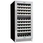 Vitrina refrigerada para vino ventilada con temperatura de +5 a +12 °C y de +12 a +20 °C Forcar G-VI120D