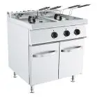 FREIDORA ELÉCTRICA - LINEA ANIS - MOD. K7H200G - N. 2 Cubas Lt 18 + 18 de aceite - Trifásico - Medidas cm L 80 x P 73 x H 90 - Homologación CE