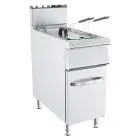 FREIDORA DE GAS - LÍNEA ANIS - MOD. K9H100N - N. 1 Cuba Lt 18 de aceite - Medidas cm L 40 x P 90 x H 90 - Homologación CE