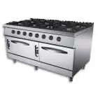 COCINA DE GAS - MOD. K7S100N - N. 2 fuegos - Con llama piloto - Compartimento con puerta abatible - Medidas cm L 40 x P 73 x H 90 - Homologación CE