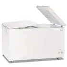 Congelador horizontal con tapa ciega modelo GELO 550 FLP, temperatura -13°C / -23°C, capacidad bruta 473 Lt, dimensiones externas 1610 x 680 x 895 mm.