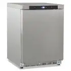Armario congelador modelo GN 200 BT INOX, temperatura -15°C / -20°C, capacidad bruta 200 Lt, dimensiones exteriores 600 x 625 x 850 mm.