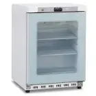 Armario frigorífico estático con ventilador y puerta de cristal modelo GN 200 G TN, temperatura +2°C / +10°C, capacidad bruta 200 Lt, dimensiones exteriores 600 x 625 x 850 mm.