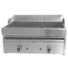 PARRILLA DE GAS Y AGUA DE SOBREMESA - Mod WRGV6777 - Llama piloto - Dimensiones cm L 77 x P 63 x H 43