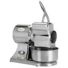 RALLADOR - MOD. GRAGSD3 - BOCA A LA DERECHA - Alimentación V 230/400/50Hz TRIFÁSICA - Potencia Kw 0,75 (1,0 Hp) - Producción horaria Kg 70 - Medidas cm A 22 X F 38 X h 38 - Homologación CE