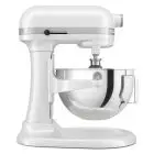 AMASADORA PLANETARIA KITCHENAID - Mod K55W Heavy Duty Blanco - Estructura de metal - N 1 cuba Lt 5,2 - Potencia 375 W - Alimentación monofásica 220-240V - Medidas cm L 28,7 x P  37,1 x H 41,9