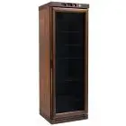BODEGA DE VINO REFRIGERADA DE MADERA - Mod. KL2791 - ESTÁTICA - Temperatura +2°/+8°C - Capacidad Lt. 310 - Alimentación monofásica 230V/1/50Hz - Potencia W 185 - Medidas cm A 64 x F 61 x h 186 - Peso Kg 130