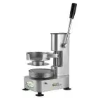 PRENSA HAMBURGUESAS MANUAL - MOD. PRAM13 - MOLDE DE Ø cm 13 - Medidas Cm A 19 x F 30 x H 28 - Homologación CE