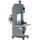 SIERRA DE CINTA PARA CORTAR HUESOS - MOD. SEOSV15T - ESTRUCTURA DE METAL BARNIZADO - ALTURA DE CORTE cm 25 - Alimentación V 230/400/50Hz TRIFÁSICA - Potencia Kw 0,75 (1,0 Hp) - Medidas Cm A 37 x F 41 x h 81 - Homologación CE
