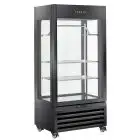 Vitrina refrigerada vertical para maduración de carne - Mod MV 604B - Ventilada - Capacidad Lt 600 - Temperatura -2°/+10°C - Dimensiones cm L 90 x P 65 x H 190