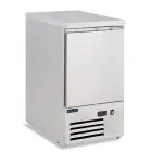 Mesa saladette refrigerada modelo SALADETTE SF 401, temperatura +2°C / +8°C, capacidad bruta 109 Lt, dimensiones exteriores 435 x 700 x 870 mm.