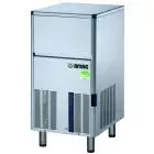 MÁQUINA DE HIELO EN CUBITOS HUECOS - Mod SEI50 - CAPACIDAD DEL CONTENEDOR Kg 17 - PRODUCCIÓN CON MOTOR DE AIRE HASTA kg 50/24 h - PRODUCCIÓN CON MOTOR DE AGUA HASTA kg 49/24 h - Medidas cm 48,6 x P 57,5 x 72,1/81,3 H