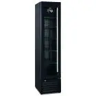 Expositor refrigerado - Ventilado - Mod THIN FREEZER BLACK - Capacidad L 165 - N 1 puerta de vidrio - Temperatura -17/-22°C - Dimensiones cm L 42 x P 60 x H 188