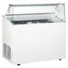 VITRINA DE HELADERÍA - MOD. VETRINA TP 6 - CAPACIDAD LT 246 - TEMPERATURA -15°/-20°C - Medidas cm. A 120 - x F 67,3 - x h 117,5 - CE