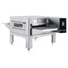 HORNO DE CINTA DE GAS PARA PIZZA - Mod. C/80 GAS - Modular y Apilable - De acero inox - Medidas de la cámara cm L 80 x P 110 x 10 h - Potencia 22,6 Kw - CE