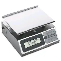 BALANZA - MOD. BIL 10G - MEDIDAS PLATO cm A 24 x F 18 - CAPACIDAD MÁXIMA kg 10 - CE