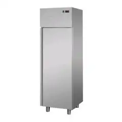 ARMARIO FRIGORÍFICO DE ACERO INOXIDABLE - Mod. BG04ETN - VENTILADO - CAPACIDAD LT 400 - N. 1 PUERTA - TEMPERATURA 0°/+10°C - Medidas cm L 60 x P 62 x h 190/208 - CE