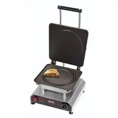 GOFRERA - MOD. 2351828EU - De ALUMINIO ANTIADHERENTE FIJA - FORMA: N. 1 WAFFEL ø cm 22x1 TÍPICO PANCAKE - Alimentación Monofásica 230v/50hz - Potencia W 2800 - Medidas cm L 32 x P 34 x h 27,5 - CE