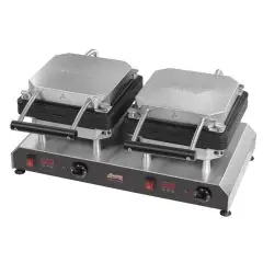 MÁQUINA GOFRERA - Mod 51913EU - BASE DOBLE para placas intercambiables - Alimentación trifásica 400v/50-60hz - Potencia W 5600 - Medidas Cm L 61 x P 34 x h 27,5