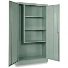 ARMARIO DE METAL PORTAESCOBAS - MOD. SCO 80/100 - Estructura monobloque con puertas - Medidas Cm F 40 x H 180