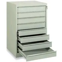 CAJONERA DE METAL N.8 CAJONES VACÍOS - MOD. CAS8V - Medidas Cm A 62 x F 55 x H 95,2 - Volumen m³ 0,33 - Peso Kg. 45