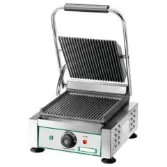 PLANCHA GRILL BASE COCCIÓN DE HIERRO FUNDIDO - ELÉCTRICA - Mod. EG/01 - Placa simple y ranurada - Superficie de cocción: cm L24 x P23 - Potencia 1800 W - Monofásica 220-240V/1/50-60Hz - Homologación CE