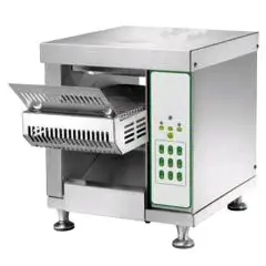 TOSTADOR DE PAN CONTINUO - Mod. CVT1 - Produción horaria: N. Toast 50 ÷ 150 - Potencia 1300 W - Monofásica 220-240V/1/50-60Hz - Homologación CE