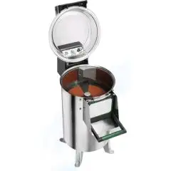PELADORA DE PATATAS Mod. PPN18 - Alimentación MONOFÁSICA o TRIFÁSICA - Capacidad de carga Kg 18 - Producción horaria Kg/h 220 - (Equipado con plato patatas) - Potencia hp 1,5 / 1100W - Homologación CE