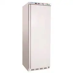 ARMARIO FRIGORÍFICO DE CHAPA BARNIZADA Y ABS - ESTÁTICO - ECO - Mod. G-ER400 - N. 1 PUERTA - CAPACIDAD BRUTA Lt 350 - TEMPERATURA +2°/+8°C - Medidas cm A 60 x F 58,5 x h 185,5 - CE