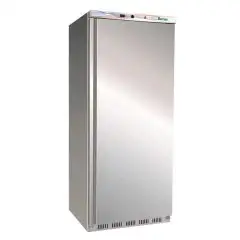ARMARIO FRIGORÍFICO DE ACERO INOX AISI 430 Y ABS - ESTÁTICO - ECO - Mod. G-ER600SS - N. 1 PUERTA - CAPACIDAD BRUTA LT 555 - TEMPERATURA +2º/+8ºC - Medidas cm A 77,7 x F 69,5 x h 189,5 - CE