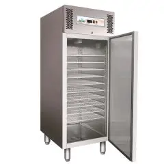 ARMARIO FRIGORÍFICO CONGELADOR DE ACERO INOX AISI 304 - PARA HELADERÍA - VENTILADO - Mod. G-GE800BT - N. 1 PUERTA - CAPACIDAD BRUTA Lt 737 - TEMPERATURA -10º/-22ºC - Medidas cm A 74 x F 99 x h 201 - POSIBILIDAD DE CONTENER N. 54 CUBETAS DE Lt 5 - CE