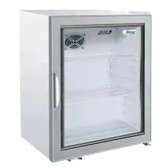 ARMARIO DE REFRIGERACIÓN SNACK DE CHAPA BARNIZADA - ESTÁTICO - Mod. G-SC100G - CAPACIDAD Lt 115 - N. 1 PUERTA DE CRISTAL - TEMPERATURA +2°/+8°C - Medidas cm A 62 x F 54,3 x h 69 - CE