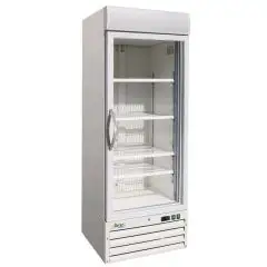 ARMARIO DE REFRIGERACIÓN DE CHAPA BARNIZADA - PARA SNACK - VENTILADO - Mod. G-SNACK420BTG - N. 1 PUERTA DE CRISTAL - CAPACIDAD Lt 578 - TEMPERATURA -18º/-22ºC - Medidas cm A 68 x F 63 x h 213 - CE