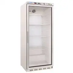 ARMARIO DE REFRIGERACIÓN DE CHAPA BARNIZADA Y ABS - ESTÁTICO - ECO - Mod. G-ER600G - N. 1 PUERTA DE CRISTAL - CAPACIDAD Lt 570 - TEMPERATURA +2°/+8°C - Medidas cm A 77,7 x F 69,5 x h 189,5 - CE