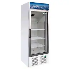 ARMARIO DE REFRIGERACIÓN DE CHAPA BARNIZADA - PARA SNACK - ESTÁTICO - ECO - Mod. G-SNACK340TNG - CAPACIDAD Lt 331 - N. 1 PUERTA DE CRISTAL - TEMPERATURA +2°/+8°C - Medidas cm A 66 x F 65 x h 191 - CE