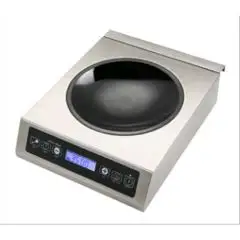 PLACA DE INDUCCIÓN WOK - Mod. INDW 350 K - Placa vitrocerámica - Pantalla LED - Superficie de inducción mm 140 ÷ mm 220 - Potencia kW 3,5 - Alimentación monofásica - Medidas cm A 34 x F 44 x 11,5h - Homologación CE