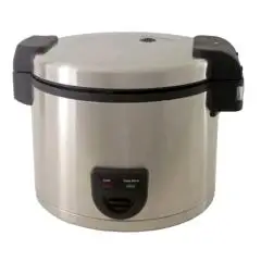 ARROCERA - Mod. RIS 8 - Cuerpo de acero - Recipiente interior antiadherente - Capacidad de agua lt. 8 - Potencia W 1950 - Alimentación monofásica - Medidas cm ø A 32 x 35h - Homologación CE