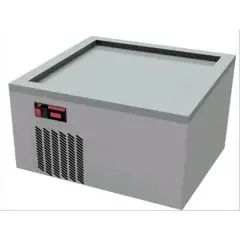 PLANCHA REFRIGERADA ENCASTRABLE - MOD. FRVRKEG - Para HELADO A LA PLANCHA - Temperatura máx. de trabajo -38°C - Alimentación MONOFÁSICA - Potencia Kw 1,23 - Medidas de la PLANCHA cm 61 x 56 - Medidas exteriores cm L 68 x P 63 x 70h